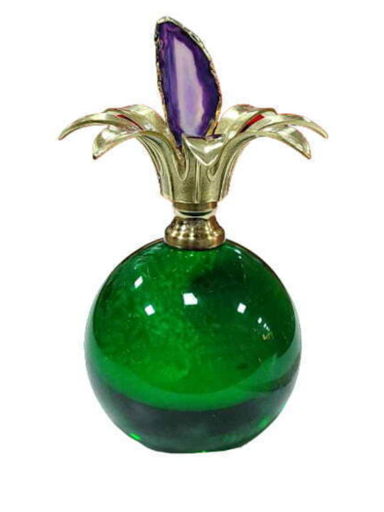 Candle Holder Glass in Green Color 1pcs