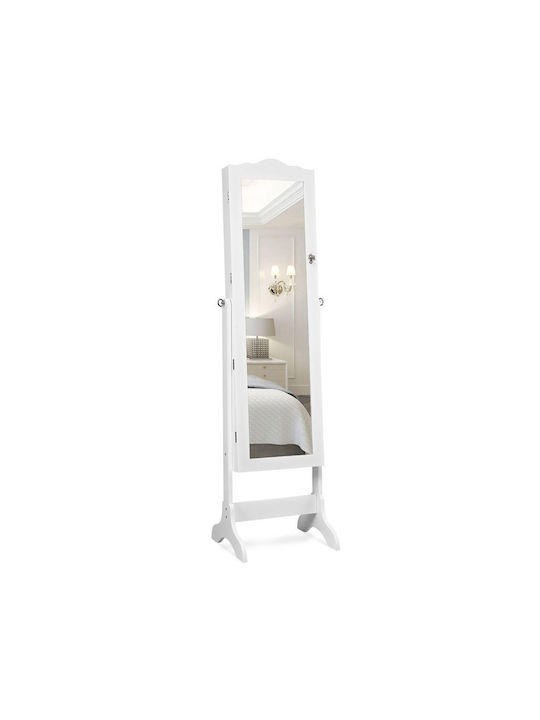 Costway Καθρέπτης με Λευκό Ξύλινο Πλαίσιο 160x4...