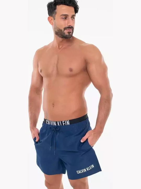 Calvin Klein Ανδρικό Μαγιό Βερμούδα Μπλε με Σχέδια