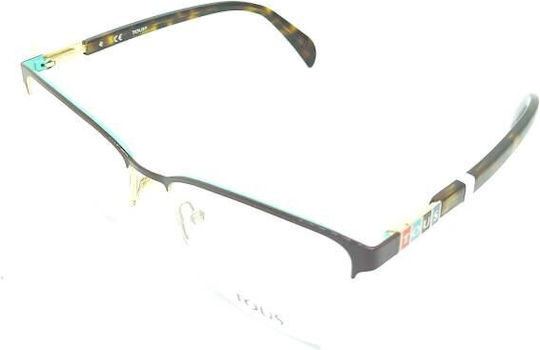 Tous Metal Eyeglass Frame Black VTO382 033M