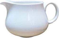 Gravy Boat Made of Porcelain White