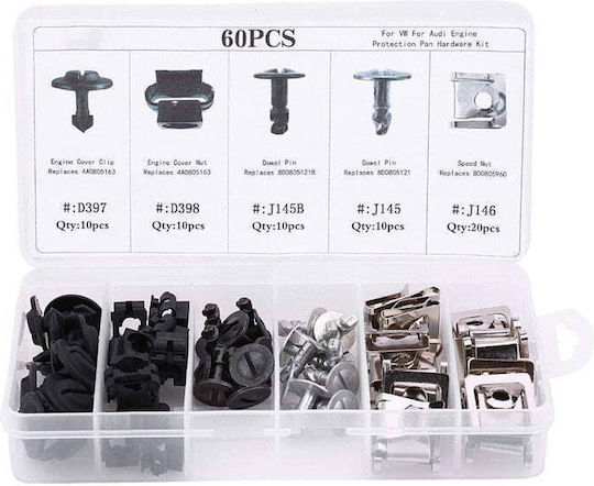 Car Plastic Clips 60 Pieces
