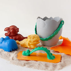 Kiokids Dinosaurs Σετ Κουβαδάκι Παραλίας με Αξεσουάρ από Πλαστικό 14εκ. 6τμχ