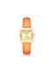 Cluse Gracieuse Petite Uhr mit Orange Lederarmband