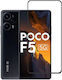9h 5D 0.3mm Full Glue Full Face Tempered Glass Black (Poco F5)