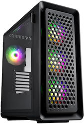 FSP/Fortron CUT593 Ultra Tower Cutie de calculator cu iluminare RGB Negru