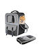 Petepela 1 Backpack Cat Carrier Bag Gray