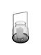 Metallic Lantern Black 14x14x20cm