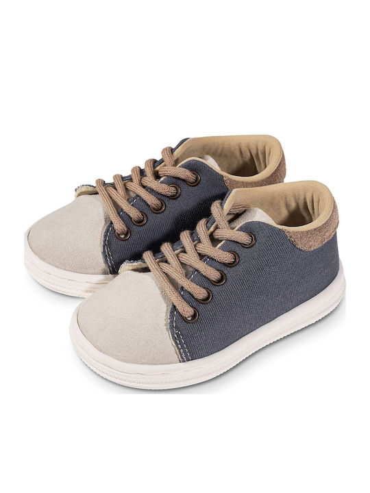 Babywalker Blue Baptism Leather Sneakers