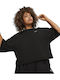 Better Classics Women's Athletic Oversized T-shirt Black
