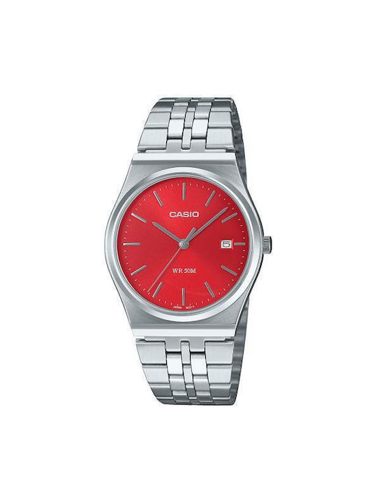 Casio Collection Uhr mit Silber Metallarmband