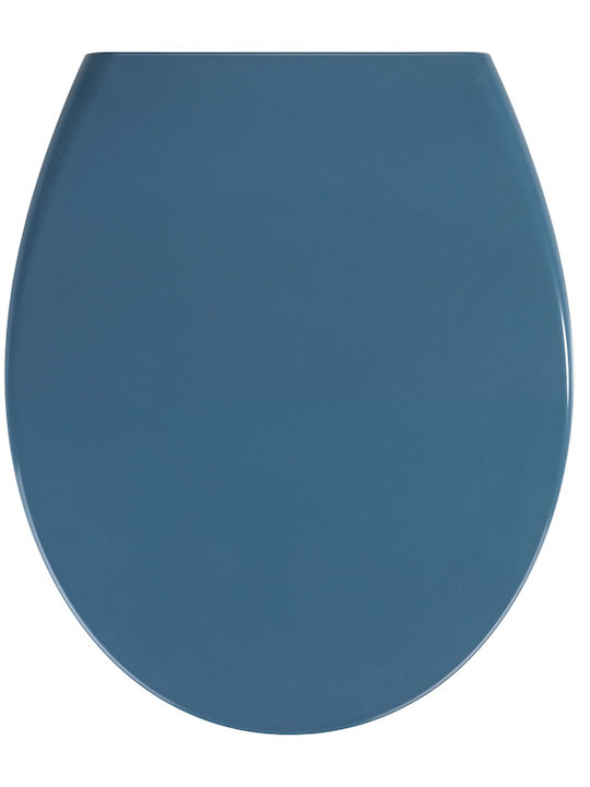 Wenko Plastic Toilet Seat Blue Samos 44.5cm