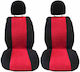 Auto Gs Car Seat Back 2pcs Alcantara Red