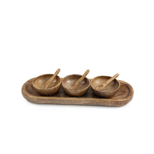 Atmosphera Mango Bol Decorativ Din Lemn Maro 5x38cm