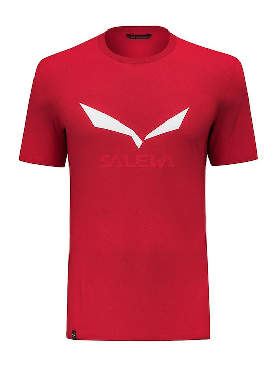 Salewa Men's Athletic Short Sleeve Blouse Red