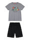 Kids' Set with Shorts Summer 2pcs Gray