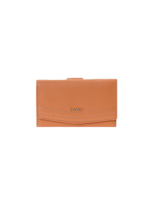 Lavor Leather Women's Wallet with RFID Orange