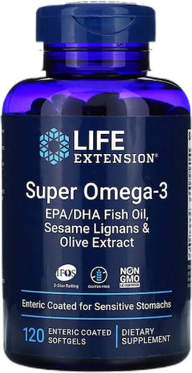 Life Extension Super Omega-3 Fish Oil 120 softgels