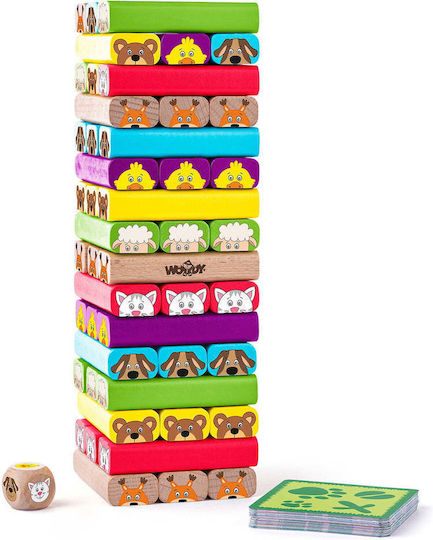 Επιτραπέζιο Παιχνίδι Sammy Tower With Animals 3+ Ετών Woodyland