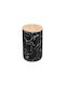 Atmosphera General Use Glass Jar with Lid Black 1 Piece 169237B