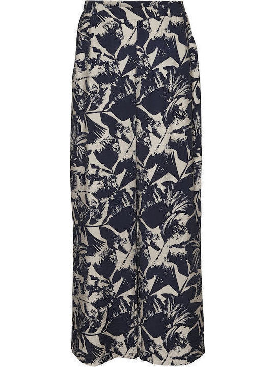 Vero Moda Josie Damen Stoff Hose in Weiter Lini...