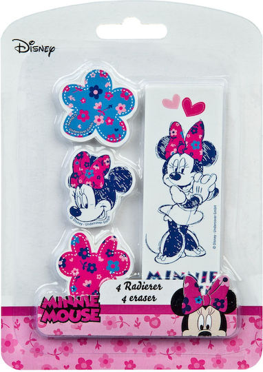Minnie Mouse Set Gume pentru Creion 4buc