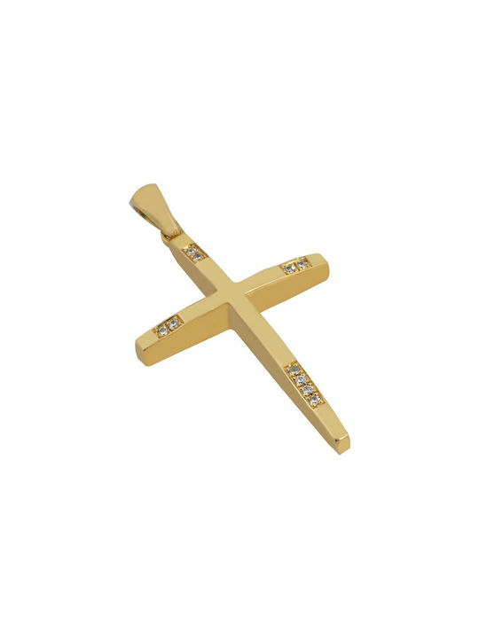 Damen Gold Kreuz 14K