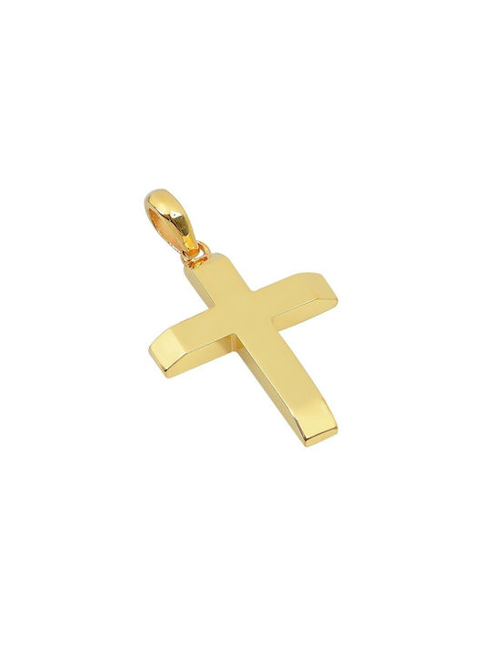 Herren Gold Kreuz 14K