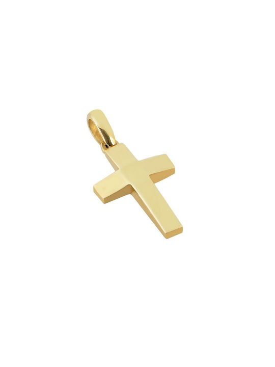 Herren Gold Kreuz 14K