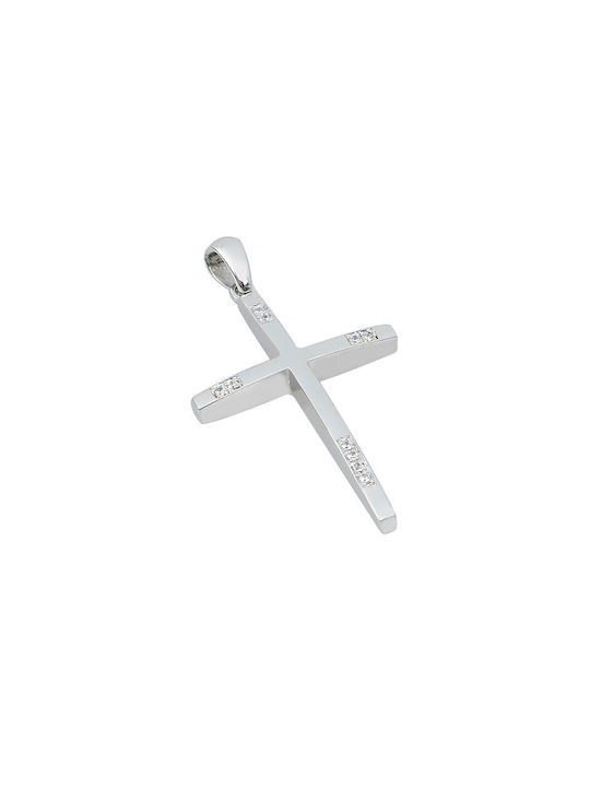 Women's White Gold Cross 14K