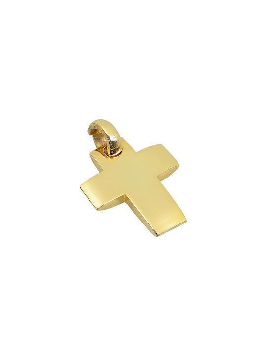 Herren Gold Kreuz 14K