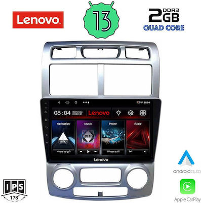 Lenovo Ηχοσύστημα Αυτοκινήτου για Kia Sportage 2004-2010 με Clima (Bluetooth/USB/WiFi/GPS/Apple-Carplay/Android-Auto) με Οθόνη Αφής 9"