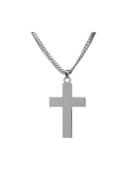 Paraxenies Herren Kreuz aus Silber mit Kette