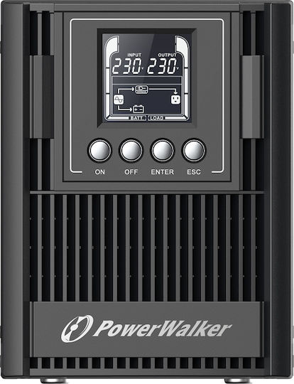 Powerwalker VFI 1000 AT FR UPS On-Line 1000VA 900W με 3 Schuko Πρίζες