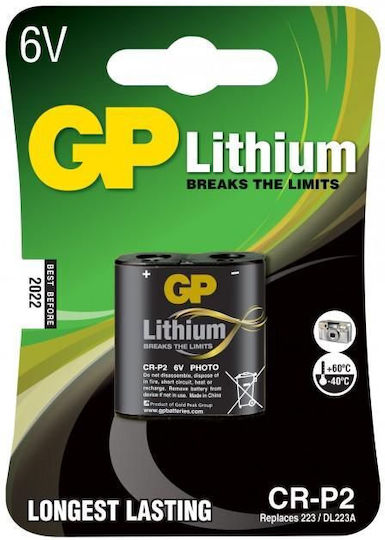 GP Batteries Baterie De Litiu CR-P2 6V Pentru Camere Profesionale Și Robineți Electronici 1 Buc