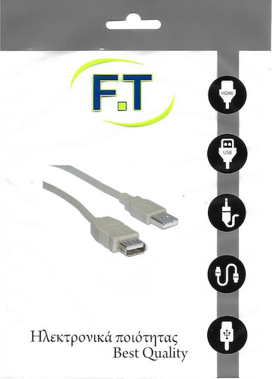 FT Electronics USB 2.0 Cable USB-A male - USB-A female 1.5m FTT16-608