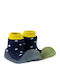 BigToes Παιδικές Καλτσοπαντόφλες Big Toes Chameleon Polka Μπλε