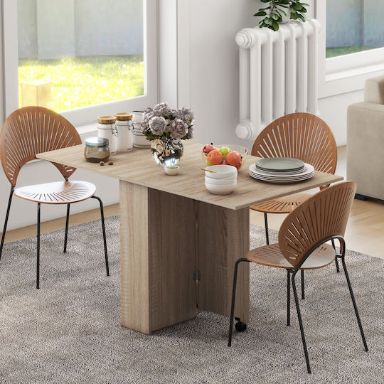 Τραπεζαρίας Πτυσσόμενο Φυσικό Ξύλο 140x75x74εκ. Τραπεζαρίας Πτυσσόμενο Φυσικό Ξύλο 140x75x74εκ.