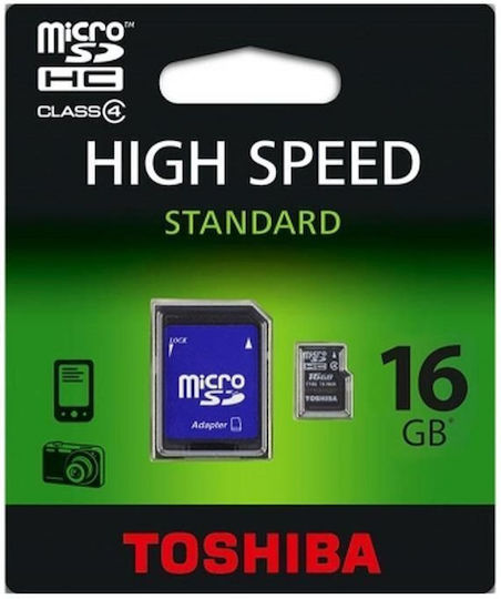 Toshiba microSDHC 16GB Клас 10 с адаптер