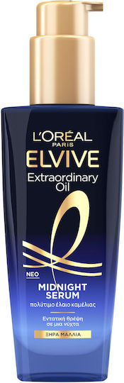 L'Oreal Paris Midnight Нощен Серум за Коса за Възстановяване и Подхранване 100ml