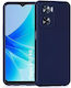 Techwave Matt Back Cover Silicone Navy Blue (Oppo A57 4G)