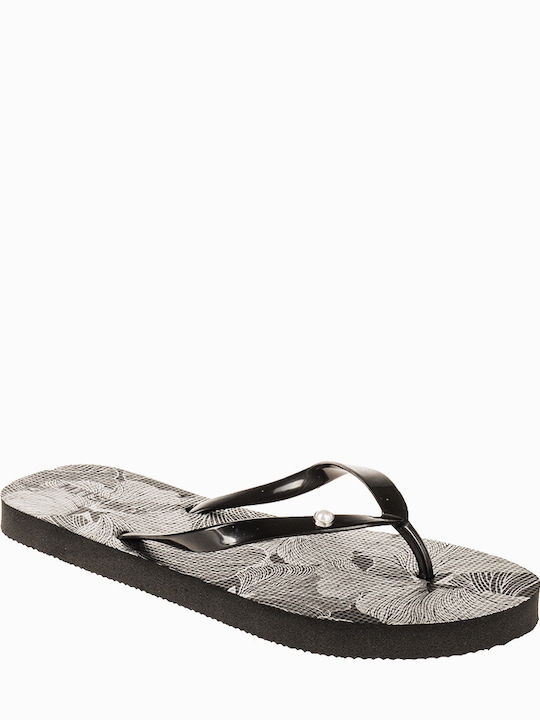 Mitsuko Women's Flip Flops Negru