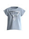 Guess Kids Blouse Short Sleeve Light Blue