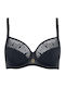 Bra without Padding Underwire Black