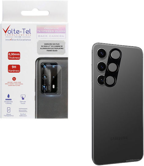 Volte-Tel Glass Cover Camera Protection Tempered Glass Black for the Samsung S24 5G 8353093