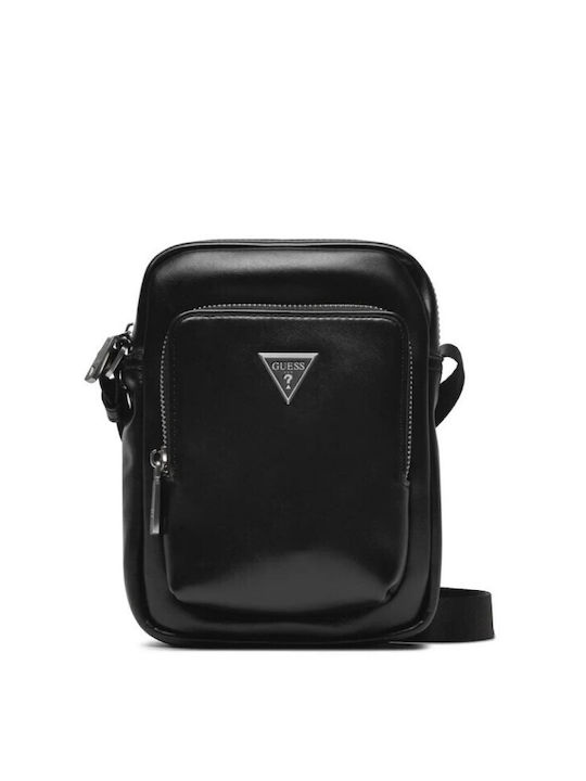 Guess Geantă pentru bărbați Umăr / Crossbody Neagră