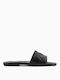 Emporio Armani Damen Flache Sandalen in Schwarz Farbe