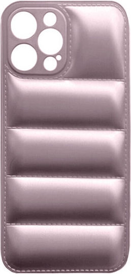 Puffer Umschlag Rückseite Synthetisches Leder Rose Gold (iPhone 12 / 12 Pro)