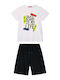 Kids' Set with Shorts Summer 2pcs White