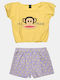 Kids' Set with Shorts Summer 2pcs Yellow